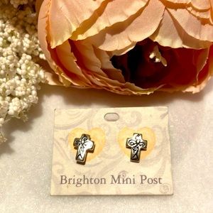 Brighton cross earrings